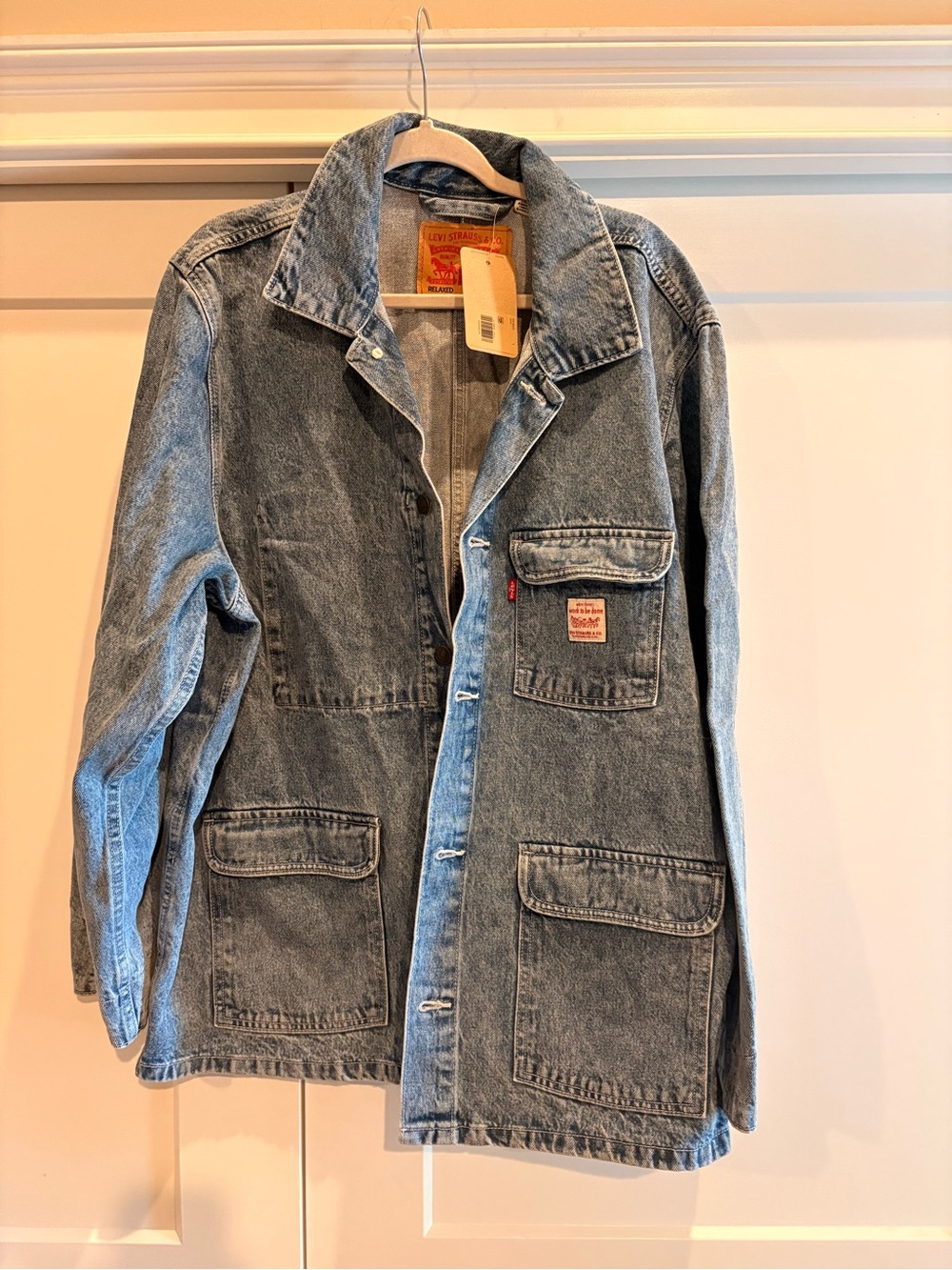 Levi's Men's Light Blue Denim Chore Jacket NWT